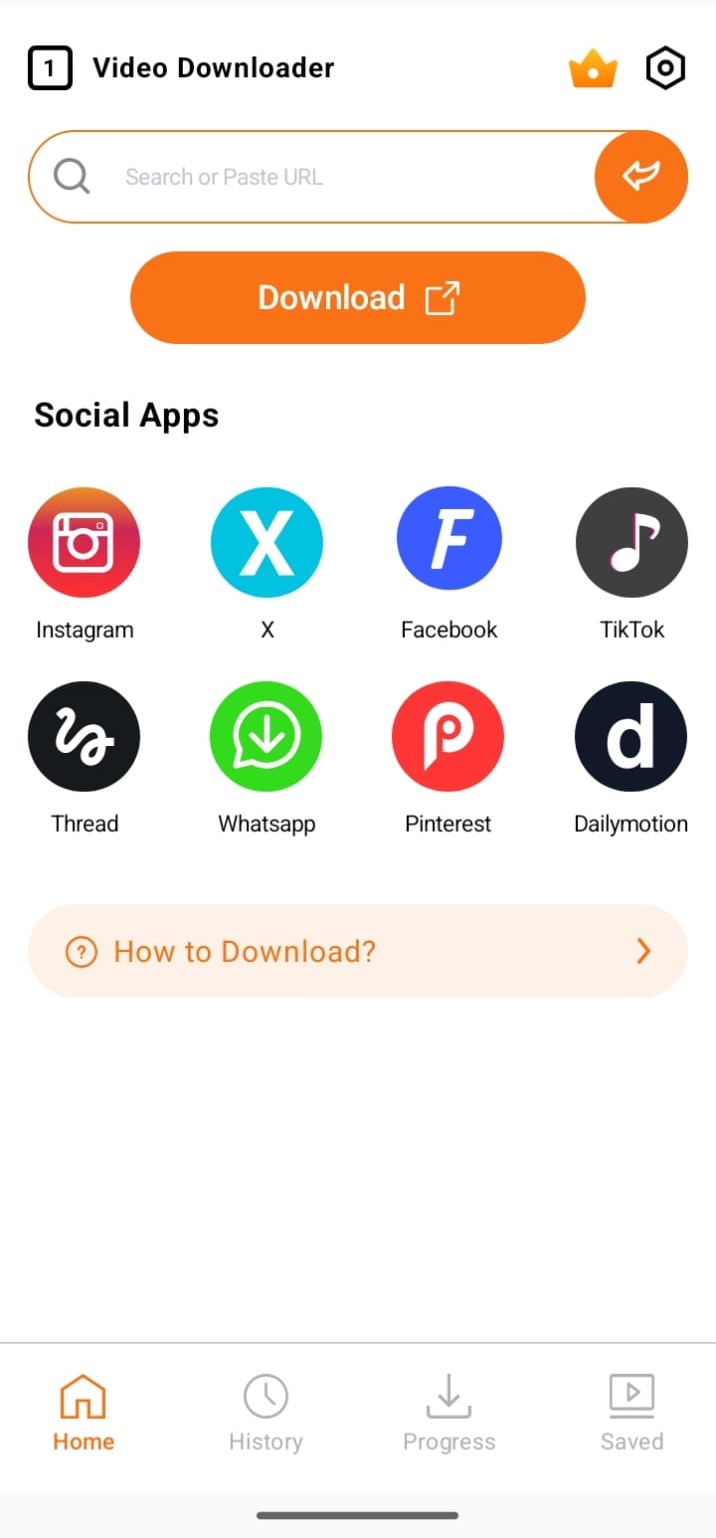 Main screen